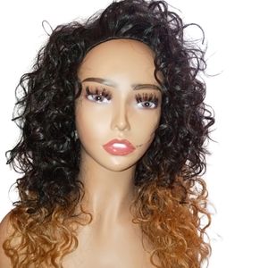 Sass 😍 | Blonde & Very Dark Brown Half Wig Synthetic Hair | via Instant Detailz